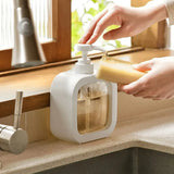 Morak | Minimalist Matte ABS Liquid Soap Dispenser with Easy-Fill Screw Cap for Bathroom and Kitchen Sink