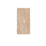 Orelina | Travertine Stone Outdoor Wall Light with Warm 3000K LED and Waterproof IP65 Exterior Design
