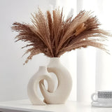 Melorin | Sculptural Ceramic Vase Pair with Matte Neutral Finish for Minimalist and Contemporary Interiors