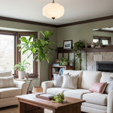 Sirela | Vintage Pumpkin Glass Pendant Light with Coloured Shades for Dining Rooms & Kitchens