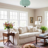 Sirela | Vintage Pumpkin Glass Pendant Light with Coloured Shades for Dining Rooms & Kitchens