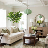 Sirela | Vintage Pumpkin Glass Pendant Light with Coloured Shades for Dining Rooms & Kitchens