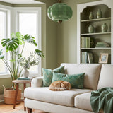 Sirela | Vintage Pumpkin Glass Pendant Light with Coloured Shades for Dining Rooms & Kitchens