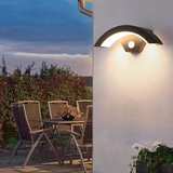 Vano | Modern Black Aluminium Outdoor Wall Light with Motion Sensor and IP65 Rating for Garden and Porch