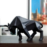 Kadi | Decorative Resin Bull Sculpture for Living Room Shelf, Console and Office Desk Styling