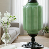 Averellea | Vintage Milk Glass Table Light with Bronze Base for Warm Ambient Lighting