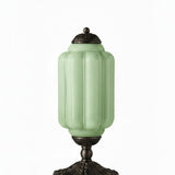 Averellea | Vintage Milk Glass Table Light with Bronze Base for Warm Ambient Lighting