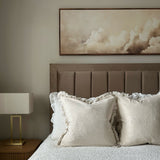 Molven | Cushion Covers Cotton Linen Frill Decorative Pillow Covers for Sofa Living Room and Bedroom