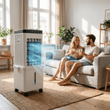 3-in-1 Portable Air Cooler with Fan & Humidifier – Mobile Evaporative Cooling Unit