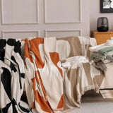 Seravelle | Woven Chenille Reversible Sofa Cover with Fringes for Living Room and Bedroom Use