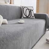 Elvair | Chenille Sofa Cover with Fringed Edges in Five Colours and Four Sizes for Living Room Use