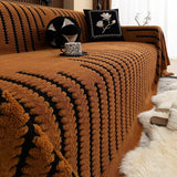 Soreline | Soft Quilted Sofa Cover with Linear Texture and Non-Slip Base for Sofa and Chaise Longue