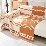 Avenoire | Textured Reversible Chenille Sofa Cover in Natural Tones for Living Room and Bedroom