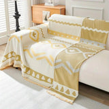 Avenoire | Textured Reversible Chenille Sofa Cover in Natural Tones for Living Room and Bedroom