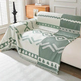 Avenoire | Textured Reversible Chenille Sofa Cover in Natural Tones for Living Room and Bedroom