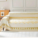 Avenoire | Textured Reversible Chenille Sofa Cover in Natural Tones for Living Room and Bedroom