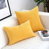 Lavi | Corduroy Cushion Cover with Ribbed Texture and Discreet Zip in Two Sizes for Sofa and Bedroom