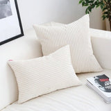 Lavi | Corduroy Cushion Cover with Ribbed Texture and Discreet Zip in Two Sizes for Sofa and Bedroom