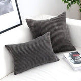 Lavi | Corduroy Cushion Cover with Ribbed Texture and Discreet Zip in Two Sizes for Sofa and Bedroom