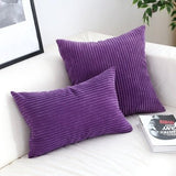 Lavi | Corduroy Cushion Cover with Ribbed Texture and Discreet Zip in Two Sizes for Sofa and Bedroom