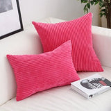 Lavi | Corduroy Cushion Cover with Ribbed Texture and Discreet Zip in Two Sizes for Sofa and Bedroom