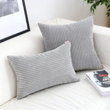 Lavi | Corduroy Cushion Cover with Ribbed Texture and Discreet Zip in Two Sizes for Sofa and Bedroom