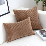 Lavi | Corduroy Cushion Cover with Ribbed Texture and Discreet Zip in Two Sizes for Sofa and Bedroom