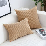 Lavi | Corduroy Cushion Cover with Ribbed Texture and Discreet Zip in Two Sizes for Sofa and Bedroom