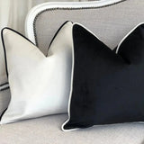 Sari | Velvet Cushion Cover with Concealed Closure in Soft Matte Finish for Sofa, Bed and Armchair