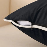 Sari | Velvet Cushion Cover with Concealed Closure in Soft Matte Finish for Sofa, Bed and Armchair