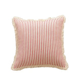 Meli | Jacquard Cushion Cover with White Ruffle Trim in Cotton Blend for Sofa, Bed and Armchair