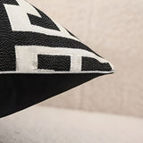 Taro | Jacquard Cushion Cover with Velvet and Chenille Reversible Design for Sofa and Bedroom