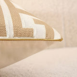 Taro | Jacquard Cushion Cover with Velvet and Chenille Reversible Design for Sofa and Bedroom