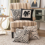 Rami | Tufted Geometric Cushion Cover in Cotton Blend with Raised Relief for Sofa and Bedroom