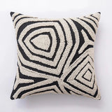 Rami | Tufted Geometric Cushion Cover in Cotton Blend with Raised Relief for Sofa and Bedroom