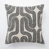 Rami | Tufted Geometric Cushion Cover in Cotton Blend with Raised Relief for Sofa and Bedroom