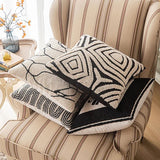 Rami | Tufted Geometric Cushion Cover in Cotton Blend with Raised Relief for Sofa and Bedroom