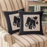 Rami | Tufted Geometric Cushion Cover in Cotton Blend with Raised Relief for Sofa and Bedroom