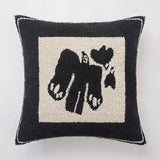 Rami | Tufted Geometric Cushion Cover in Cotton Blend with Raised Relief for Sofa and Bedroom