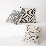 Rami | Tufted Geometric Cushion Cover in Cotton Blend with Raised Relief for Sofa and Bedroom