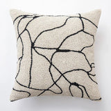 Rami | Tufted Geometric Cushion Cover in Cotton Blend with Raised Relief for Sofa and Bedroom