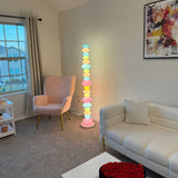 Avenora | Sculptural Column Floor Lamp with 2400lm LED for Modern Living Rooms