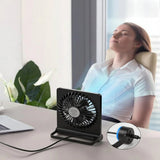 Compact USB Desk Fan with Adjustable Airflow – Portable Desktop Cooling