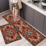 Bemi | Non-Slip Textured Kitchen Runner Rug in Neutral Tones for Kitchen, Hallway and Entrance