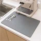 Selira | Super Absorbent Diatomite Dish Drying Mat for Quick Dry Kitchen Countertops