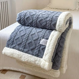 Rivora | Reversible Sherpa Blanket with Ultra Soft Fleece for Cozy Sofa and Bed Comfort