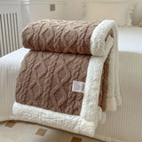 Rivora | Reversible Sherpa Blanket with Ultra Soft Fleece for Cozy Sofa and Bed Comfort