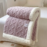 Rivora | Reversible Sherpa Blanket with Ultra Soft Fleece for Cozy Sofa and Bed Comfort