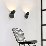 Myriellea | Modern Curved LED Wall Light with Brushed Metal Finish