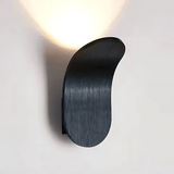 Myriellea | Modern Curved LED Wall Light with Brushed Metal Finish